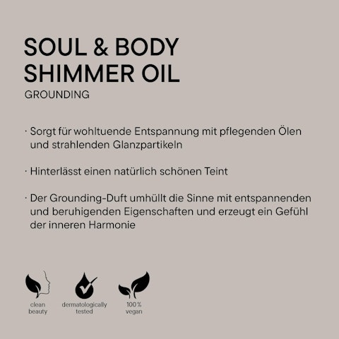 Soul & Body Shimmer Oil Grounding